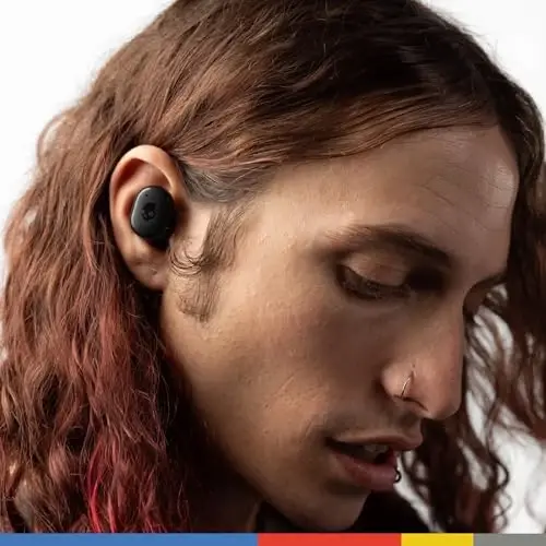 Skullcandy Grind Wireless Earbuds, Bluetooth Headphones, 40 soatgacha batareya, shovqinni izolyatsiya qiluvchi moslama, iPhone Android uchun mikrofon, Skull-iQ ilovasi orqali sozlash mumkin - Chill Grey - 5
