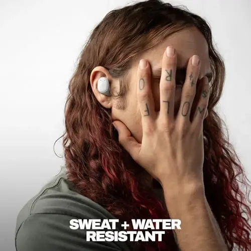 Skullcandy Grind Wireless Earbuds, Bluetooth quloqchinlar, 40 soatgacha batareya, shovqinni izolyatsiya qiluvchi moslama, iPhone Android uchun mikrofon, Skull-iQ ilovasi orqali sozlanishi - Ochiq kulrang/ko'k - 2