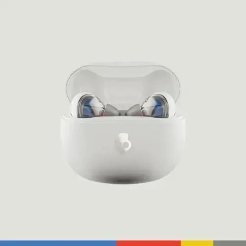 Skullcandy Rail Wireless Earbuds, Bluetooth Headphones, Noise Isolating Fit, Up to 42 Hours Battery, IP55 Sweat and Water Resistant, Microphone for iPhone Android - Bone - SKULLCANDY (1)