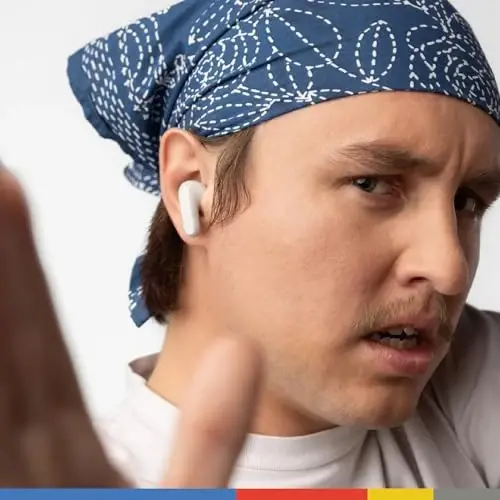 Skullcandy Rail Wireless Earbuds, Bluetooth Headphones, Noise Isolating Fit, Up to 42 Hours Battery, IP55 Sweat and Water Resistant, Microphone for iPhone Android - Bone - 5