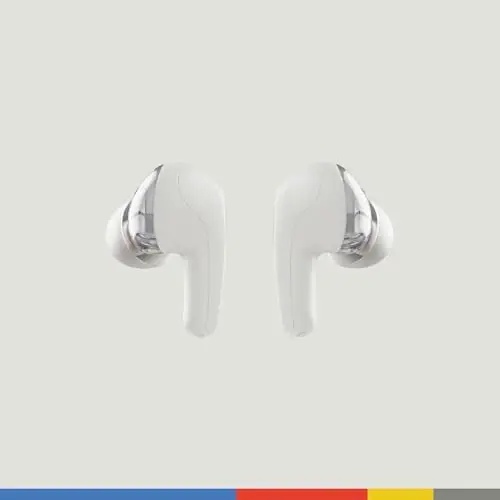 Skullcandy Rail Wireless Earbuds, Bluetooth Headphones, Noise Isolating Fit, Up to 42 Hours Battery, IP55 Sweat and Water Resistant, Microphone for iPhone Android - Bone - 3