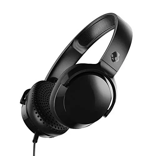 Skullcandy Riff Quloq Usti Simli Quloqchinlari, Mikrofon, Bluetooth Qurilmalari va Kompyuterlar Bilan Ishlaydi - Qora - Skullcandy