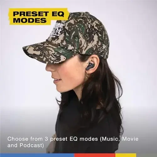 Skullcandy Smokin' Buds Беспроводные наушники-вкладыши, 20 часов автономной работы, 50% переработанного пластика, микрофон, работает с iPhone Android и Bluetooth-устройствами - черный - 6