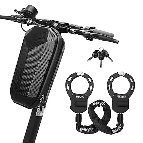 Skuter zanjirli qulfi, velosiped qulfi, elektr skuter aksessuarlari, xavfsizlik o'g'irlikka qarshi velosiped qulfi, elektr skuter uchun zanjirli qulf, mototsikl, velosiped - IMAYCC
