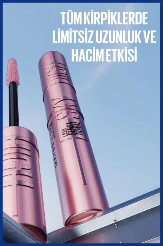 Sky High Navy Blue Mascara - Unlimited Length and Volume Effect on Lashes - Navy Blue Blue - 3
