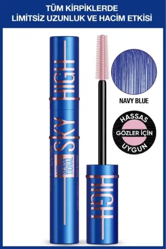 Sky High Navy Blue Синяя Тушь для Ресниц - Эффект Безграничной Длины и Объема - Navy Blue Синий - 1