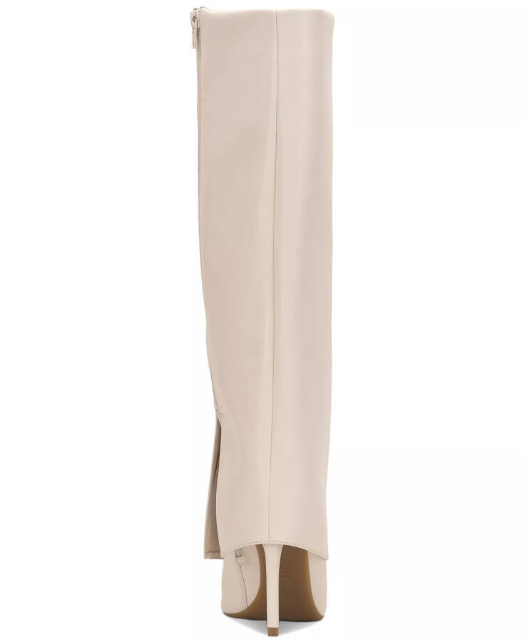 Skylar Fold Over Cuffed Knee High Boots, Modazone Off White Smooth uchun yaratilgan - 3