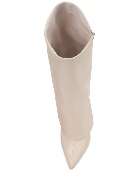 Skylar Fold Over Cuffed Knee High Boots, Modazone Off White Smooth uchun yaratilgan - 4