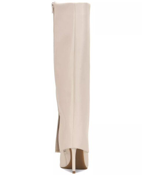 Skylar Wide-Calf Fold Over Cuffed Knee High Boots, Created for Modazone Off White Smooth Wide Calf - 3