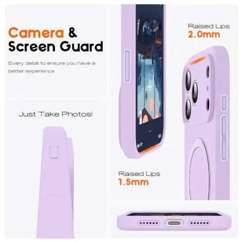 SKYLMW Case for iPhone 18 Pro with Stand,6.3