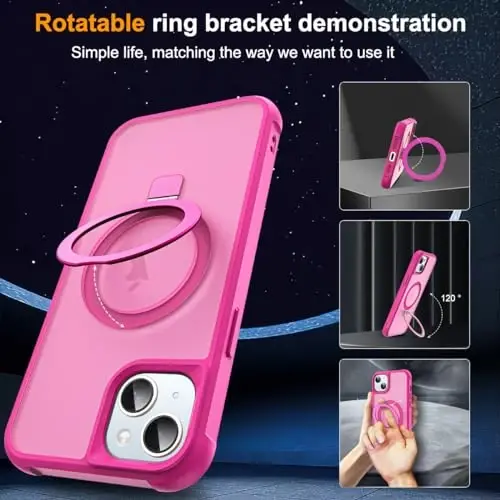 SKYLMW Compatible with iPhone 11 Case with Stand,Rose | iPhone 11 Phone Case 6.1