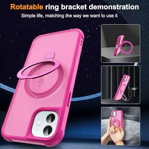 SKYLMW Compatible with iPhone 12/12 Pro Case with Stand,Rose | iPhone 12 Case iPhone 12 Pro Case 6.1