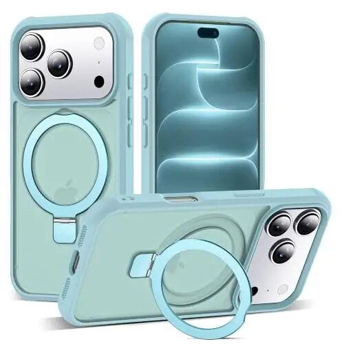 SKYLMW Compatible with iPhone 18 Pro Case with Stand,Blue | iPhone 18 Pro Phone Case 6.3