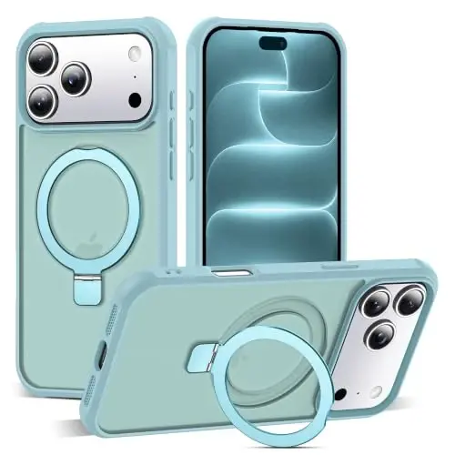 SKYLMW Compatible with iPhone 18 Pro Max Case with Stand,Blue | iPhone 18 Pro Max Phone Case 6.9