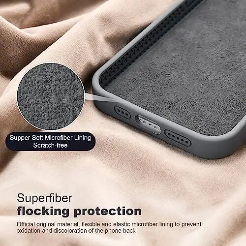 SKYLMW Designed for iPhone 12 Pro Case with Magnetic Invisible Stand Compatible with Mag-Safe Military Drop Tested Shockproof Silicone Phone Cases Covers for Women Men 6.1'', Grey - 5