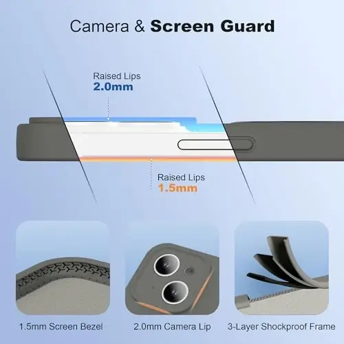 SKYLMW Designed for iPhone 15 Case with Magnetic Invisible Stand Compatible with MagSafe Military Drop Tested Shockproof Liquid Silicone iPhone 15 Phone Cases for Women Men 6.1'' 2023, L-Grey - 4