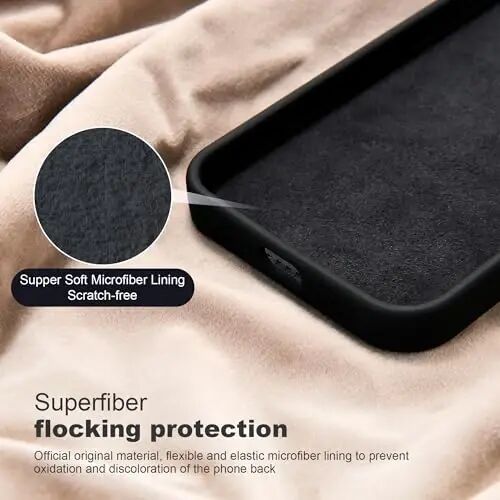 SKYLMW for iPhone 13 Pro Max Case with Magnetic Invisible Stand Compatible with Mag-Safe Military Drop Tested Shockproof Silicone Phone Cases for Women Men 6.7'', Black - 5