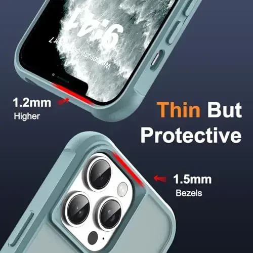 SKYLMW Compatible with iPhone 11 Pro Max Case with Invisible Magnetic O-Ring Stand Military-Grade Translucent Case for iPhone 11 ProMax 6.5