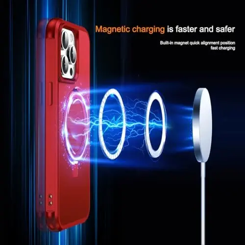 SKYLMW Compatible with iPhone 11 Pro Max Case with Invisible Magnetic O-Ring Stand Military-Grade Case for iPhone 11 ProMax 6.5