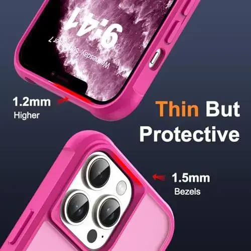 SKYLMW iPhone 11 Pro Max uchun g‘ayrioddiy magnit O-Ring stendli harbiy darajadagi shaffof chexol, iPhone 11 ProMax 6.5