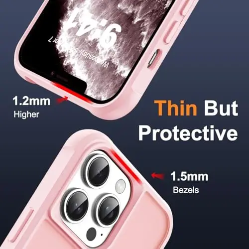 SKYLMW iPhone 11 Pro Max uchun g'ilof, ko'rinmas magnit O-Ring stend bilan, harbiy darajadagi yarim shaffof g'ilof iPhone 11 ProMax 6.5