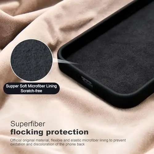SKYLMW Designed for iPhone 12 Case with Magnetic Invisible Stand Compatible with Mag-Safe Military Drop Tested Shockproof SiliconePhone Cases Covers for Women Men 6.1'', Black - 5