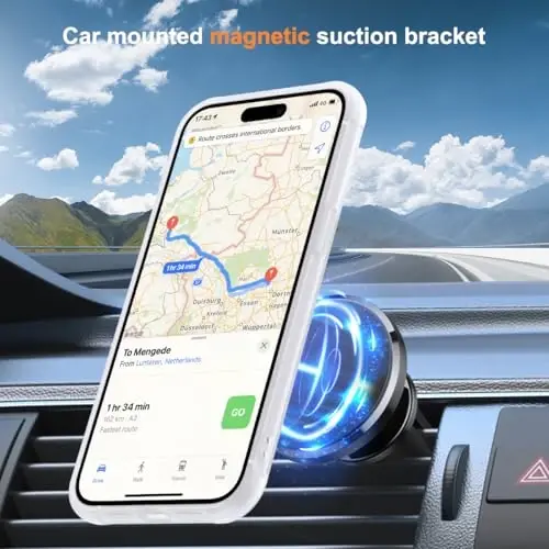 SKYLMW Compatible with iPhone 12 Pro Max Case & iPhone 13 Pro Max Case with Magnetic O-Ring Stand Phone Cases 6.7