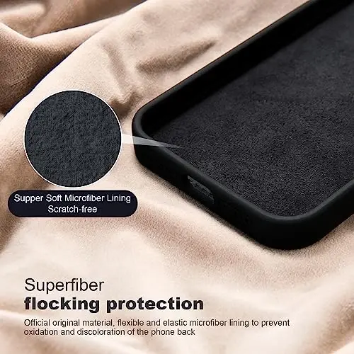 SKYLMW Designed for iPhone 14 Pro Max Case with Magnetic Invisible Stand Compatible with Mag-Safe Military Drop Tested Shockproof Silicone Phone Cases for Women Men 6.7'', Black - 5