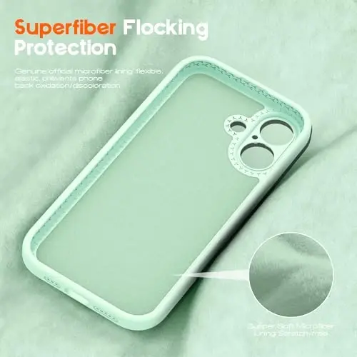 SKYLMW Compatible with iPhone 16 Case with Magnetic Invisible Stand [Compatible with Mag-Safe][Cute Aesthetic Striped Pattern] Silicone 16 Phone Case for Women Men 6.1