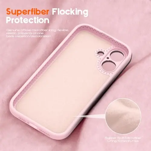 SKYLMW Compatible with iPhone 16 Case with Magnetic Invisible Stand [Compatible with Mag-Safe][Cute Aesthetic Striped Pattern] Silicone 16 Phone Case for Women Men 6.1