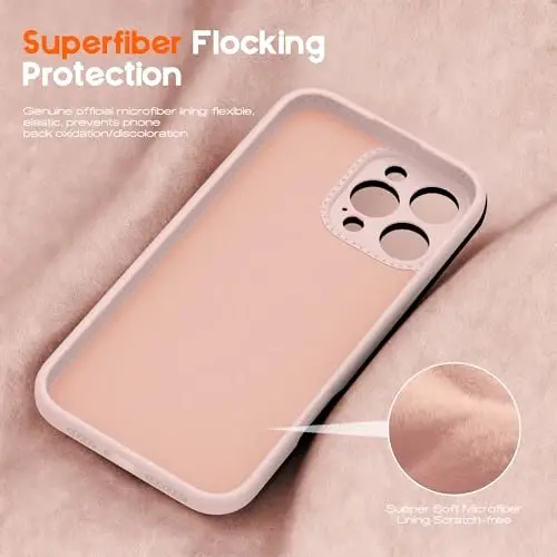 SKYLMW Compatible with iPhone 16 Pro Max Case with Magnetic Invisible Stand [Compatible with Mag-Safe][Cute Aesthetic Striped Pattern] Silicone 16 Pro Max Phone Case for Women Men 6.9