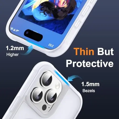 SKYLMW Compatible with iPhone 16 Pro Max Case with Invisible Magnetic O-Ring Stand Military-Grade Phone Case for iPhone 16 ProMax 6.9