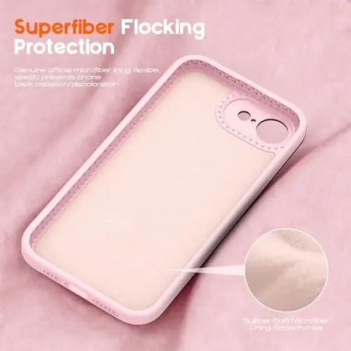 SKYLMW Compatible with iPhone 16E Case with Magnetic Invisible Stand [Compatible with Mag-Safe][Cute Aesthetic Striped Pattern] Silicone 16E Phone Case for Women Men 6.1