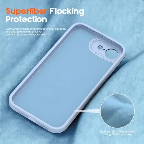SKYLMW Compatible with iPhone 16E Case with Magnetic Invisible Stand [Compatible with Mag-Safe][Cute Aesthetic Striped Pattern] Silicone 16E Phone Case for Women Men 6.1