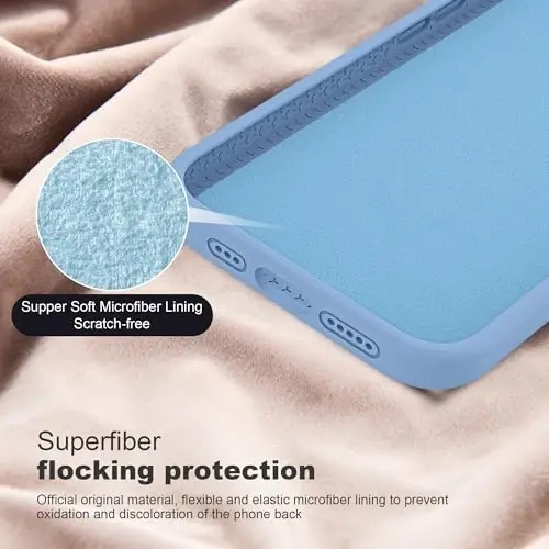 SKYLMW iPhone 16e uchun mo'ljallangan magnitli ko'rinmas stendli g'ilof Mag-Safe bilan mos keladi Harbiy tomchiga chidamli zarbga chidamli silikon telefon g'iloflari ayollar erkaklar uchun 6.1'', Moviy - 5