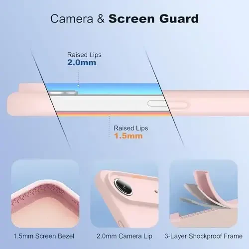 SKYLMW iPhone 17 Air bilan mos keladi, magnit ko'rinmas stend bilan Mag-Safe harbiy tomchisi bilan sinovdan o'tgan zarbaga chidamli silikon iPhone 17 Air ayollar va erkaklar uchun telefon g'iloflari 6.6