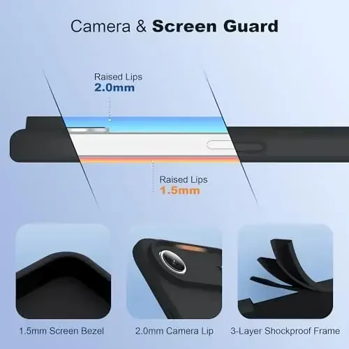 SKYLMW iPhone 17 Air bilan mos keluvchi magnitli ko'rinmas stendga ega g'ilof Mag-Safe bilan mos keladi Harbiy standartga ko'ra tushishga sinovdan o'tgan zarbaga chidamli silikon iPhone 17 Air ayollar va erkaklar uchun telefon g'iloflari 6.6