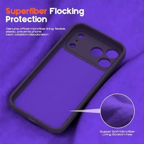SKYLMW iPhone 17 Pro Max uchun mos, magnitli ko'rinmas stendli, Mag-Safe bilan mos, harbiy darajada tushish sinovidan o'tgan, zarbaga chidamli silikon g'ilof, ayollar va erkaklar uchun, 6.9