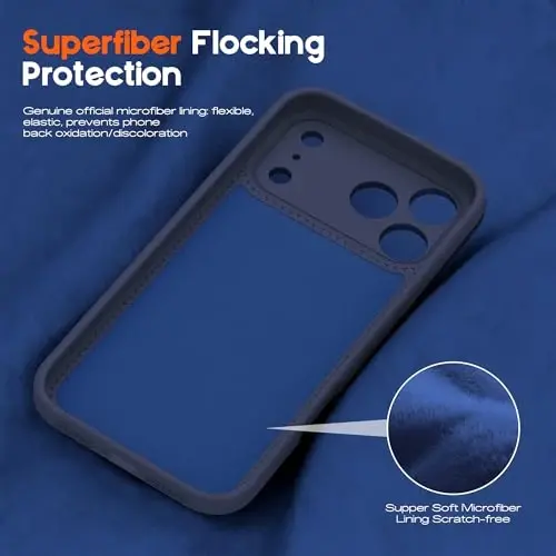 SKYLMW iPhone 17 Pro uchun g'ilof, magnitli ko'rinmas stend bilan, Mag-Safe harbiy standartga mos, zarbaga chidamli silikon iPhone 17 Pro telefon g'iloflari ayollar va erkaklar uchun 6.3