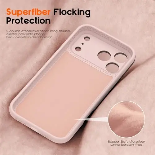 SKYLMW iPhone 17 Pro uchun g‘ilof, magnitli ko‘rinmas tirgak, Mag-Safe harbiy sinovdan o‘tgan zarbaga chidamli silikon ayollar va erkaklar uchun 17 Pro telefon g‘iloflari 6.3