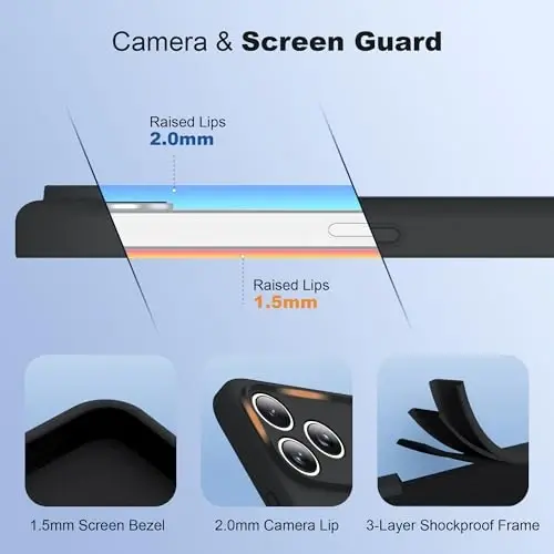 SKYLMW iPhone 17 uchun g'ilof, magnitli ko'rinmas stend bilan mos, Mag-Safe harbiycha sinovdan o'tgan zarbaga chidamli silikon iPhone 17 ayollar va erkaklar uchun telefon g'ilofi 6.3