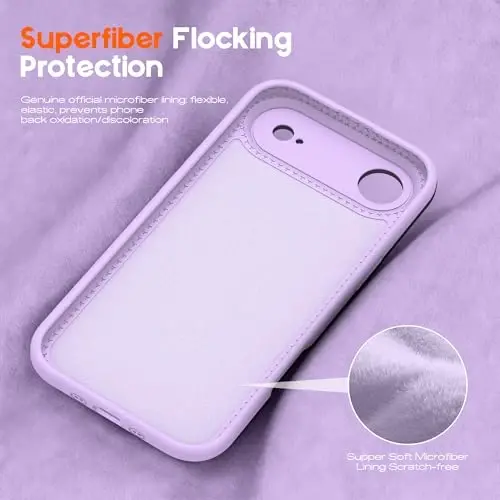 SKYLMW Compatible with iPhone Air Case with Magnetic Invisible Stand [Compatible with Mag-Safe][Cute Aesthetic Striped Pattern] Silicone 17 Air Phone Case for Women Men 6.5