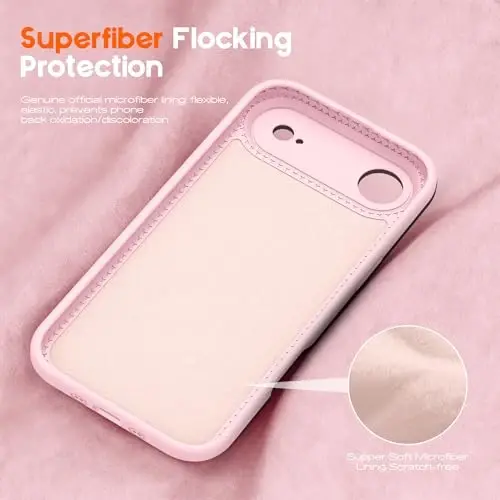 SKYLMW Manyetik Görünmez Standlı iPhone Air Kılıfı ile Uyumlu [Mag-Safe ile Uyumlu][Sevimli Estetik Çizgili Desen] Kadınlar Erkekler için Silikon 17 Air Telefon Kılıfı 6.5