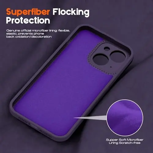SKYLMW Compatible with iPhone 15 Case with Magnetic Invisible Stand [Compatible with Mag-Safe][Cute Aesthetic Striped Pattern] Silicone 15 Phone Case for Women Men 6.1