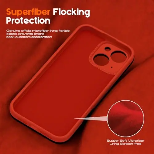 SKYLMW Совместим с чехлом для iPhone 14 с магнитной невидимой подставкой [Совместим с Mag-Safe] [Милый эстетичный полосатый узор] Силиконовый чехол для телефона 14 для женщин и мужчин 6,1 дюйма, красный/розовый - 5