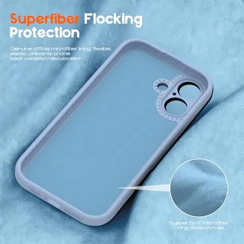 SKYLMW Совместим с чехлом для iPhone 16 с магнитной невидимой подставкой [Совместимо с Mag-Safe][Милый эстетичный полосатый узор] Силиконовый чехол для телефона 16 для женщин и мужчин 6.1