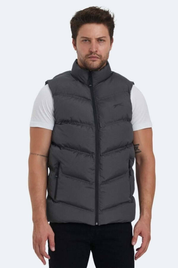 Slazenger Men's Puffer Vest ST24YE003 - Grey - 1