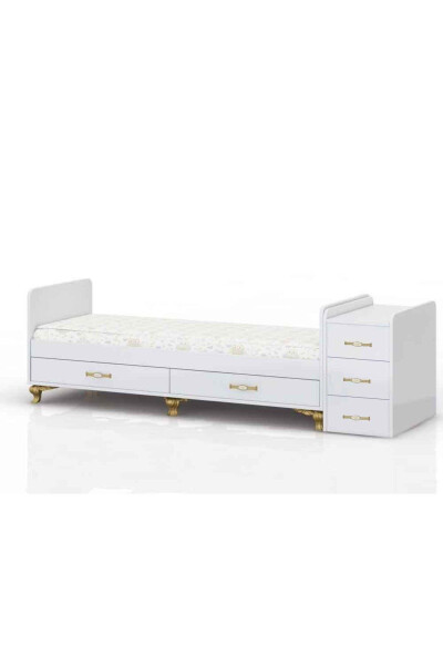 Sleep Set, Bedded, Co-sleeper, Rocking, Drawered Growing Baby Crib 60 x 120 - 3