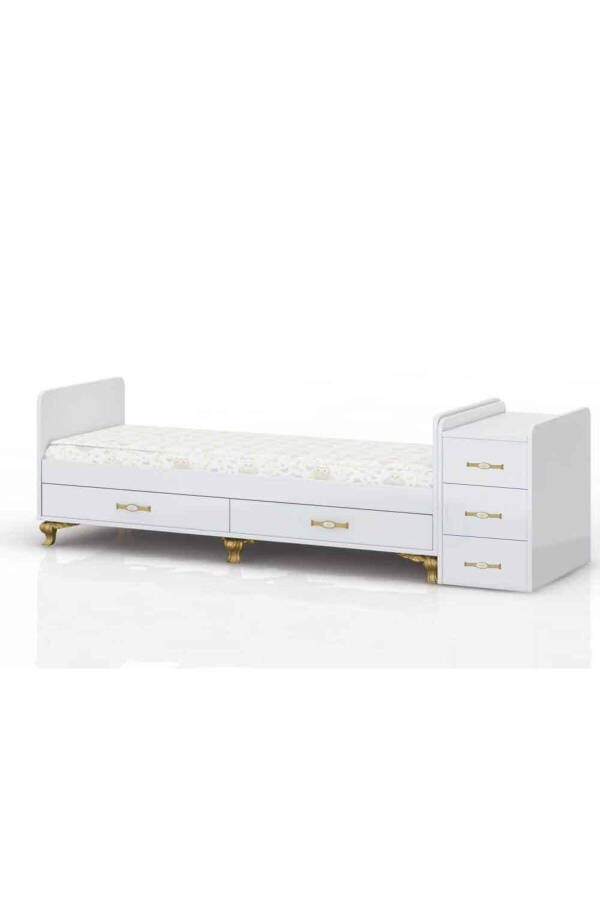 Sleep Set, Bedded, Co-sleeper, Rocking, Drawered Growing Baby Crib 60 x 120 - 3