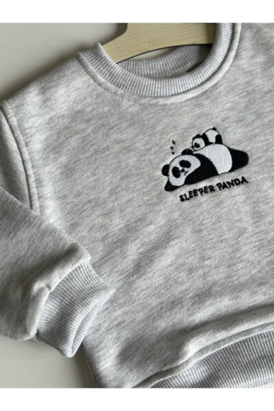 Sleeper Panda Embroidered Cotton Sweatshirt - 6